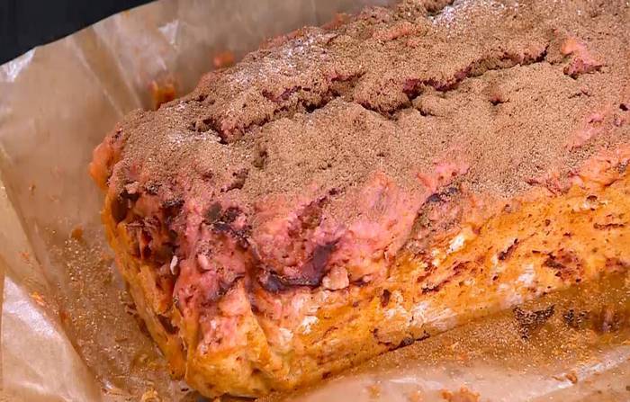 Свекольный пирог с орехами 