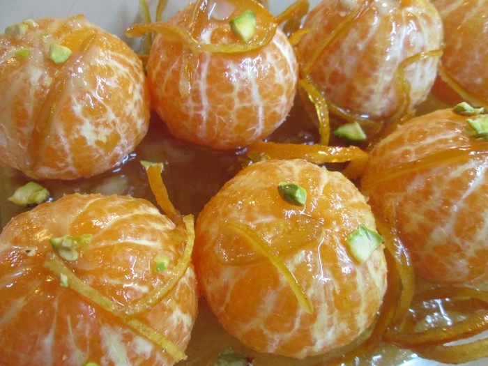 Мандарины в карамельном сиропе