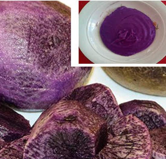 Хлеб из фиолетового картофеля