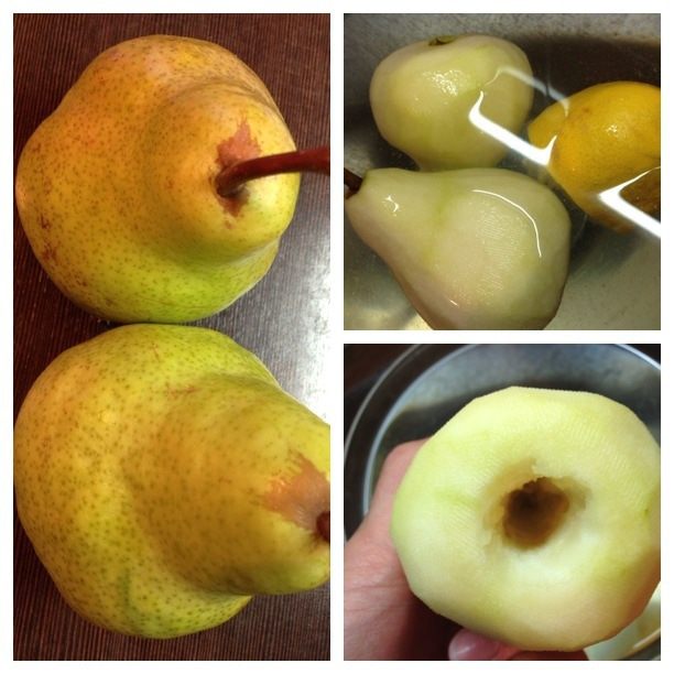 Пироги с грушей-пашот, карамелизированным луком и голубым сыром