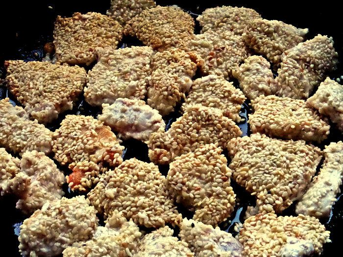 Курица с овощами и ананасом к рису