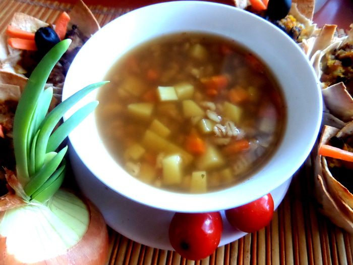 Чипсы из лаваша к постному грибному супчику