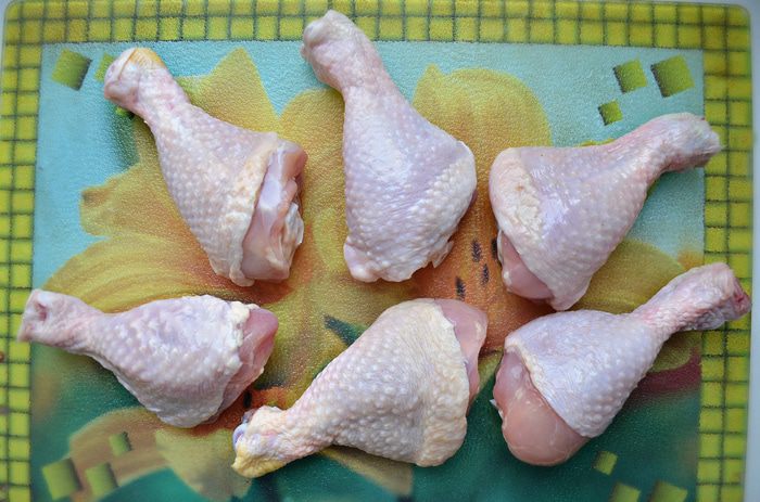 Курица, запеченная с мандаринами