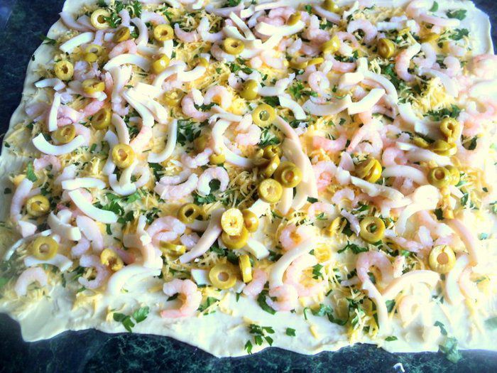 Рулет с морепродуктами