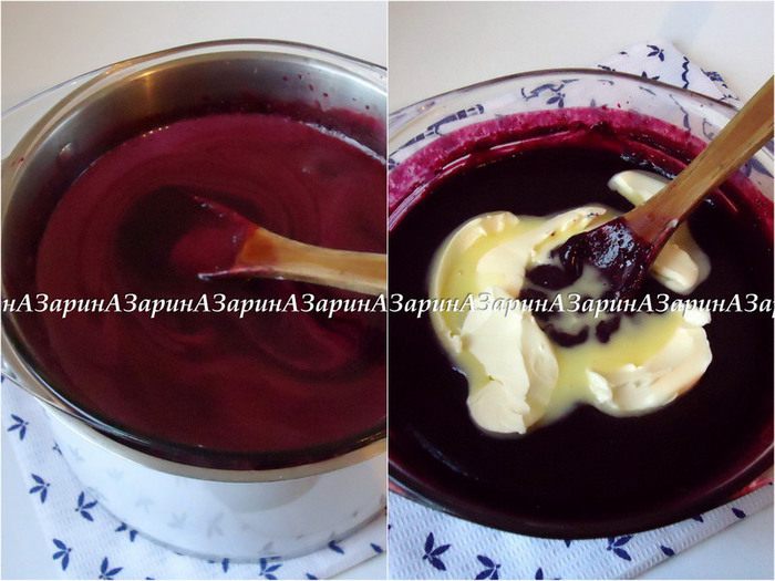 Корзиночки с черничным кердом и безе