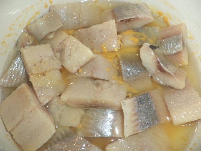 Закуска из картофеля с селедкой