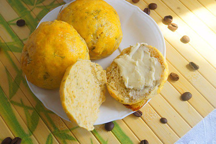 Булочки сырные с паприкой и укропом