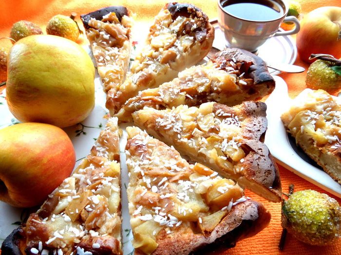 Яблочно-грушевый тарт Татен (tarte Tatin)