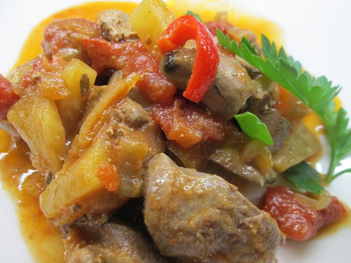 Жаркое из субпродуктов