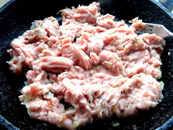 Драники с мясной начинкой