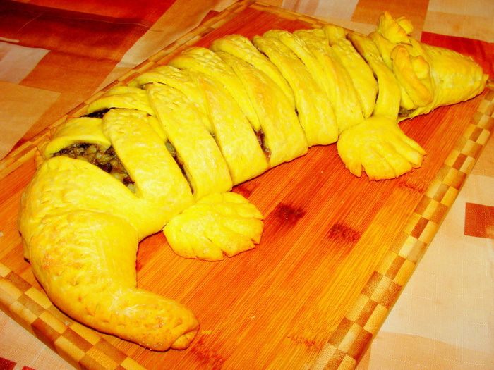 Кулебяка с картофелем и лесными грибами &amp;quot;Крокоша&amp;quot;