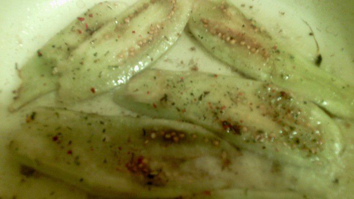 Картофельные драники с баклажанами
