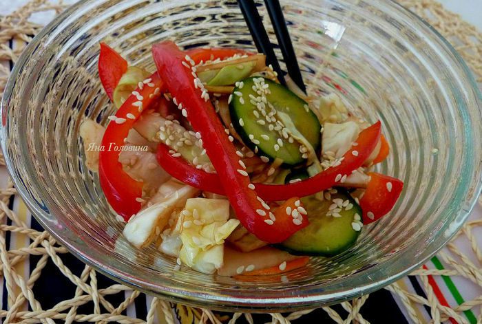 Быстромаринованные овощи 