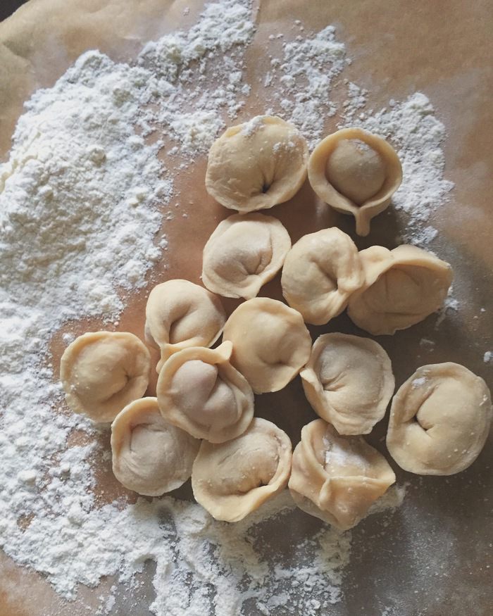 Запеченные пельмени