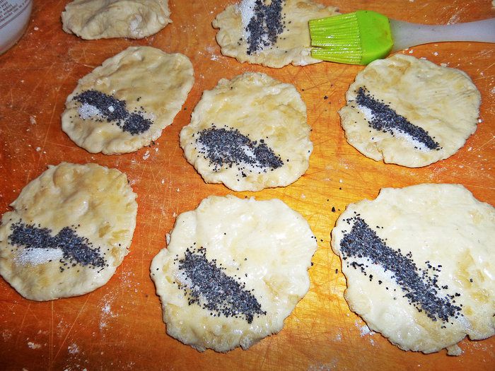 Сливочные булочки с маком (на маскарпоне)