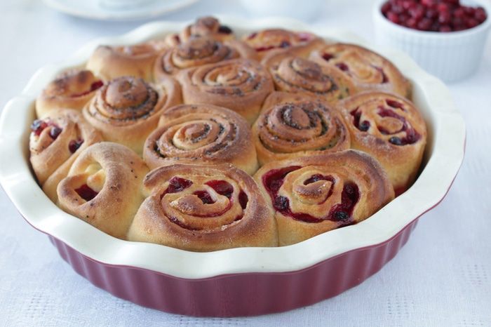 Бруснично-маковый пирог