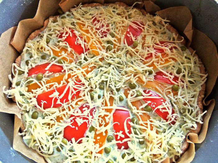 Киш «Тунец с овощами»
