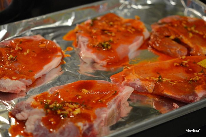 Свинина с зеленой фасолью и овощами