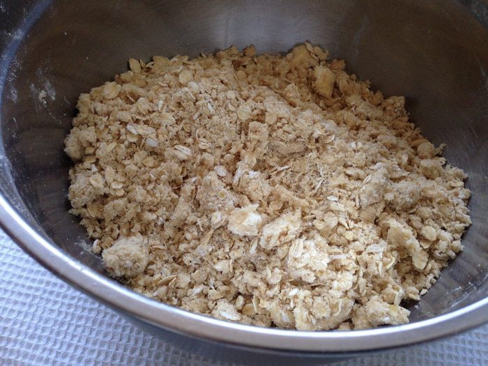 Овсяный пирог с яблоками