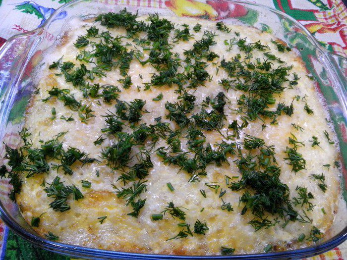 Вкусный мясной омлет в духовке