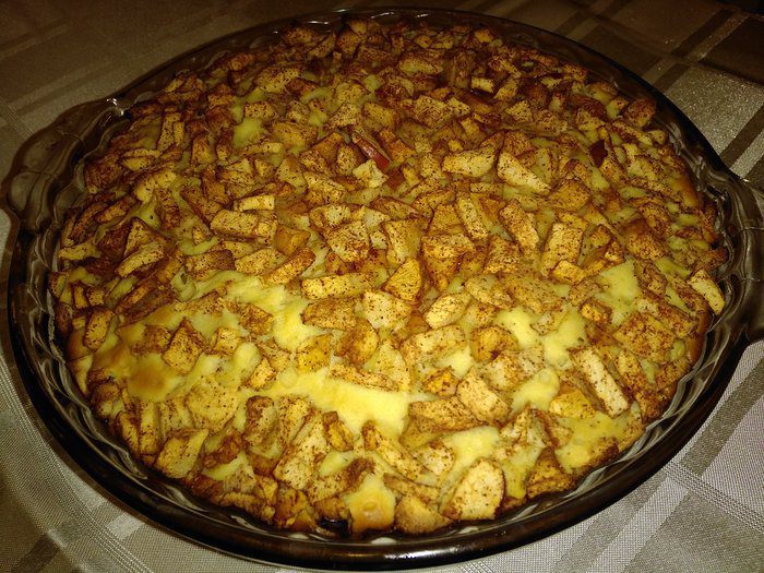 Яблочный пирог на ряженке