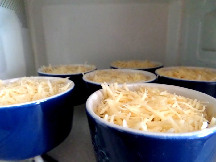Сливочный жульен с ветчиной и грибами