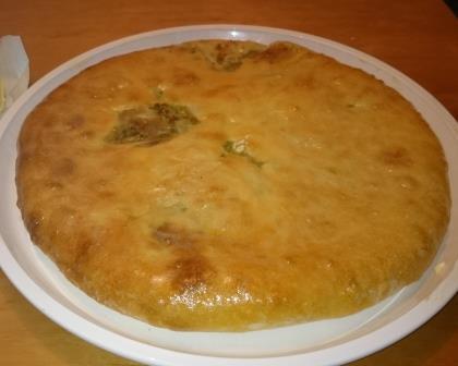 Цахараджин (осетинский пирог с листьями свеклы)