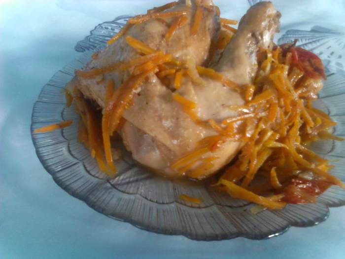 Куриные ножки в шубе 