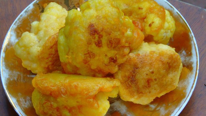 Цветная капуста в пряном кляре