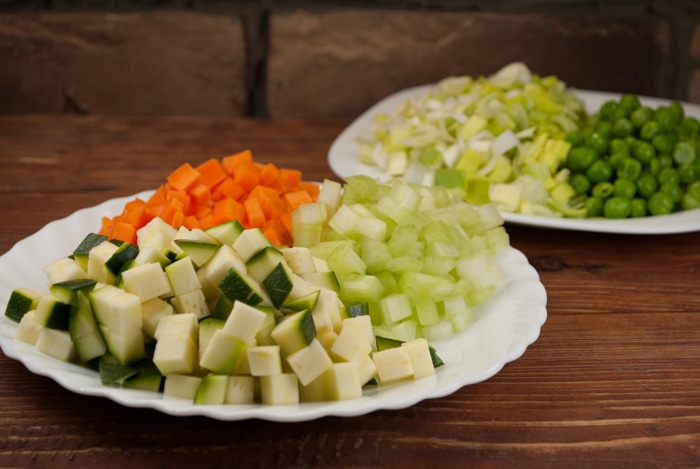 Фузилли с овощным соусом