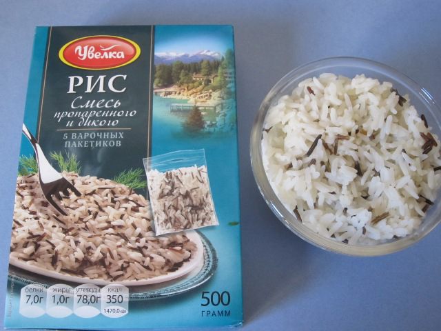 Запеканка из рисового микса с овощами
