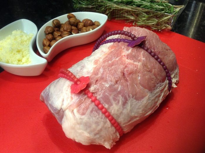 Жаркое из свинины в орехово-горчичной панировке