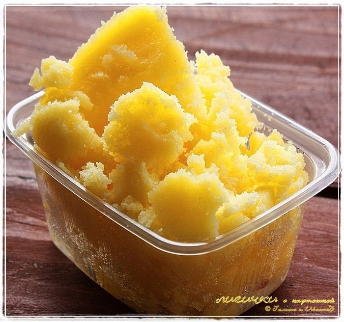 Лисички с картошкой в казане