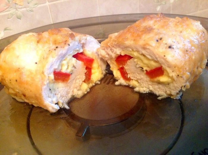 Куриный рулетик с начинкой