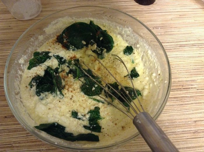 Киш со шпинатом и рикоттой
