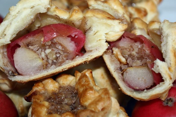 Медовые яблочки в хрустящем мешочке