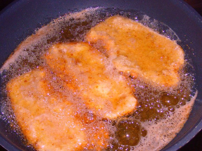 Венский шницель с картофельным салатом