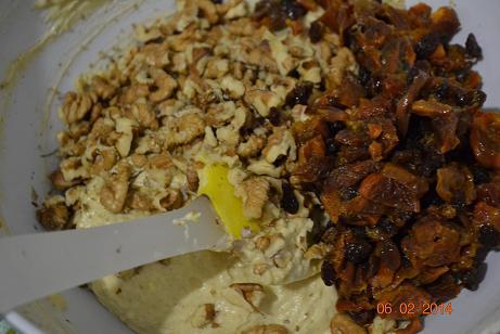 Зимний кекс с орехами и сухофруктами