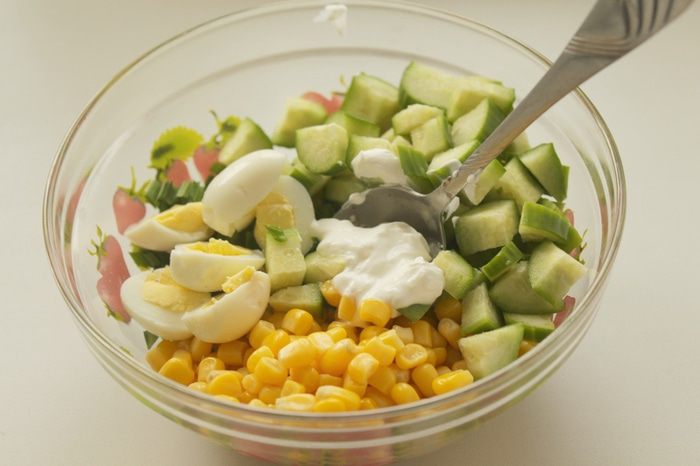 Салат с черемшой