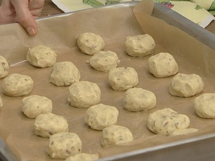 Песочное печенье с орехами пекан  