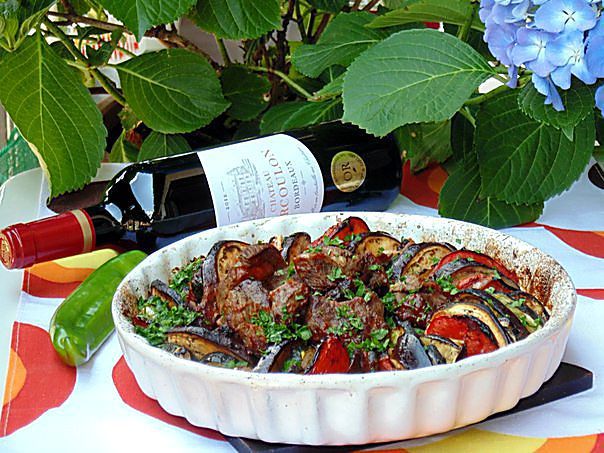 Запеченные овощи «Рататуй» с острой телятиной