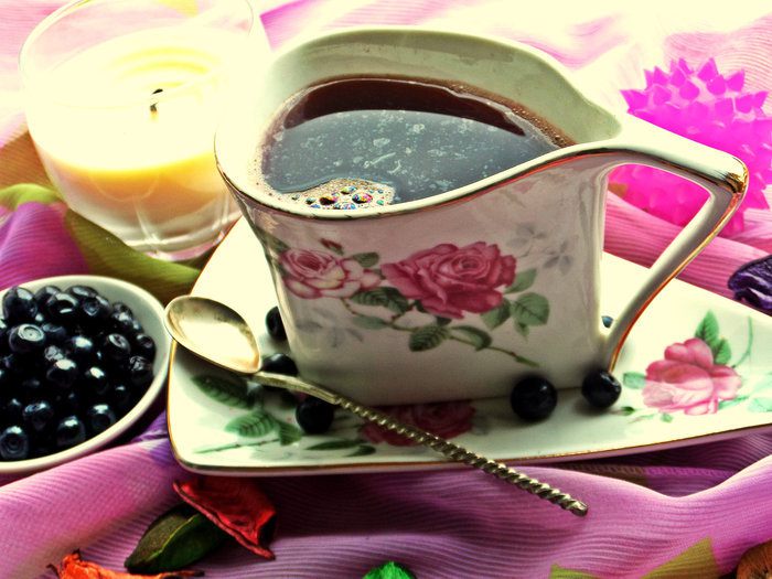 Кофе с черникой
