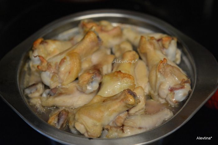 Пряные куриные крылышки 