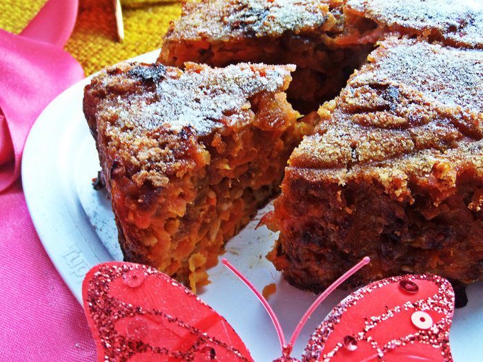 Запеканка морковная с курагой