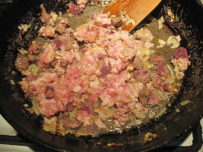 Яблочки, фаршированные мясом 