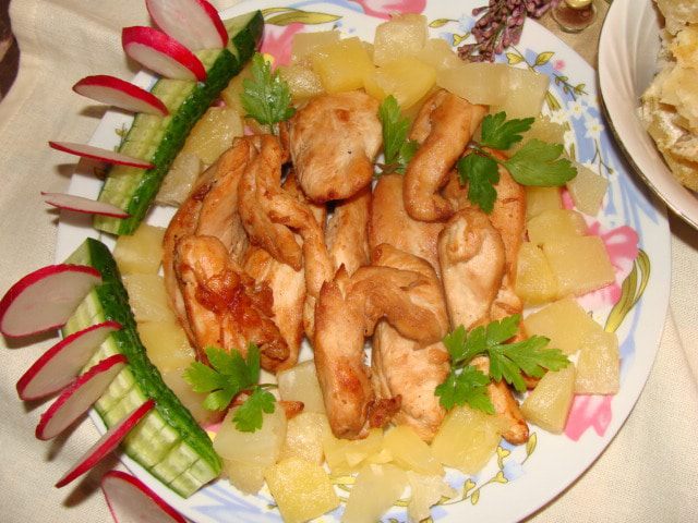 Филе курицы по-французски