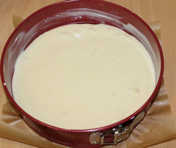 Сырный пирог с черникой