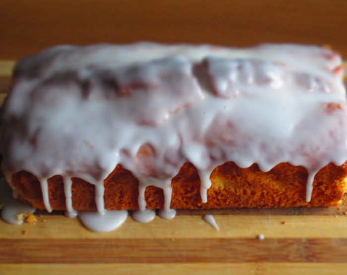 Кекс с малиновым сердечком