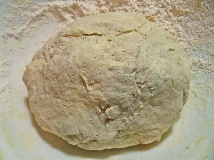 Слойки с картошкой и лососем
