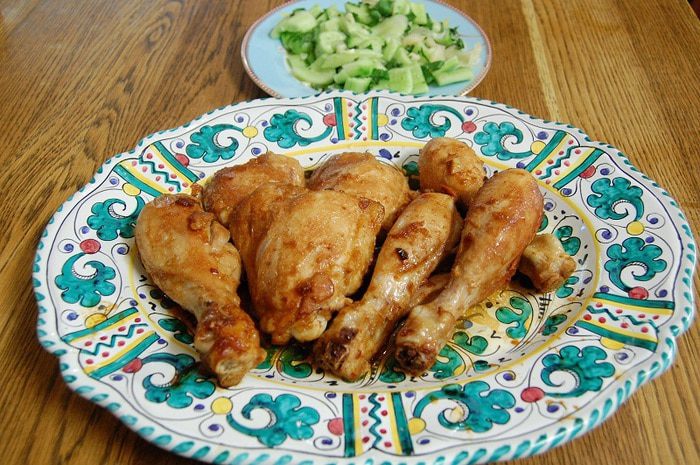 Цыпленок по-восточному с имбирем и чесноком